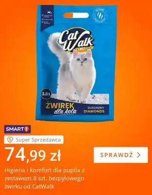 Żwirek dla kota silikonowy CatWalk Diamonds 8-pak