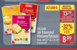ALDI Ser Edamski w plastrach Milsani oferta