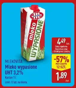 ALDI Mleko wypasione UHT 3,2% Mlekovita oferta
