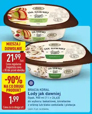 Lody śmietanka z wiśnią Bracia Koral Jak Dawniej