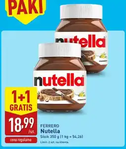 ALDI Krem do smarowania Nutella oferta