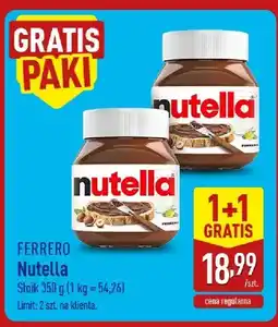 ALDI Krem do smarowania Nutella oferta