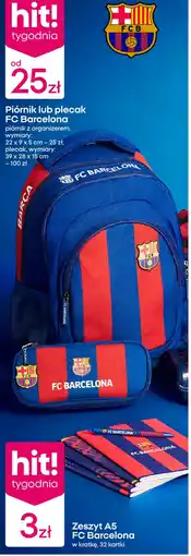 Pepco Piórnik lub plecak FC Barcelona oferta