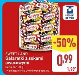 ALDI SWEET LAND Galaretki z sokami owocowymi oferta