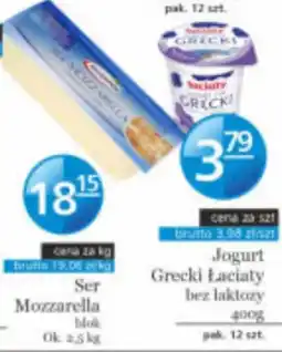 Specjał Jogurt Grecki Łaciaty bez laktozy oferta