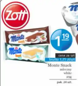 Specjał Monte Snack mleczny white oferta