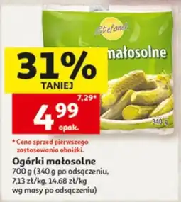 Auchan Ogórki małosolne oferta