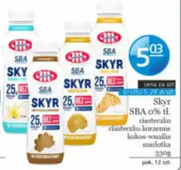 Specjał Skyr SBA 0% tł. ciasteczko korzenne kokos-wanilia szarlotka oferta
