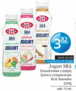 Specjał Jogurt SBA brzoskwinia z miętą kawa z cynamonem liczi-limonka oferta
