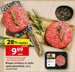 Auchan Burger wołowy w stylu amerykańskim oferta