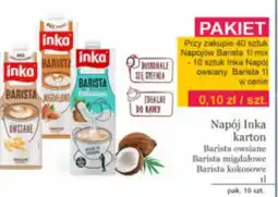 Specjał Napój Inka karton Barista owsiane Barista migdałowe Barista kokosowe oferta