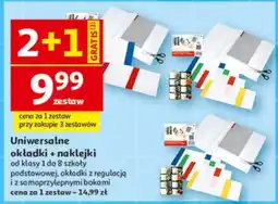 Auchan Uniwersalne okładki + naklejki oferta