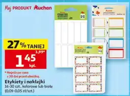 Auchan Etykiety i naklejki oferta