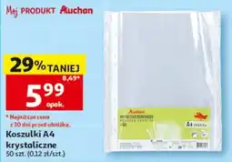 Auchan Koszulki A4 krystaliczne oferta