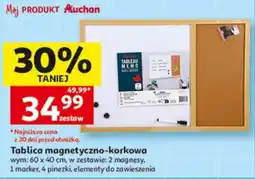 Auchan Tablica magnetyczno-korkowa oferta