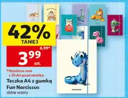 Auchan Teczka A4 z gumką Fun Narcissus oferta