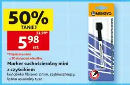 Auchan Marker suchościeralny mini Mungyo z czyścikiem oferta