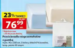 Auchan Prześcieradło nieprzemakalne z gumką oferta