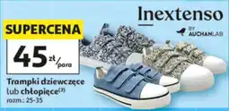 Auchan Inextenso Trampki dziewczęce lub chłopięce oferta