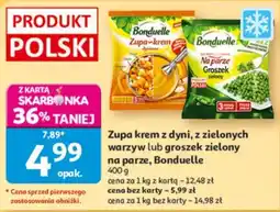 Auchan Zupa krem z dyni, z zielonych warzyw lub groszek zielony na parze, Bonduelle oferta