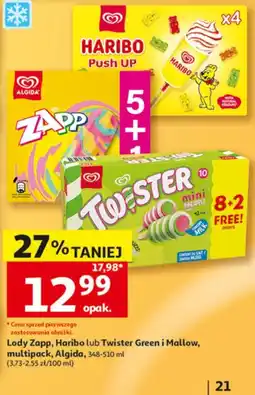 Auchan Lody Zapp, Haribo lub Twister Green i Mallow oferta