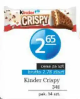 Specjał Kinder Crispy oferta