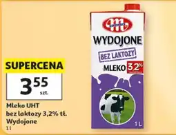 Auchan Mleko UHT bez laktozy 3,2% tł. Wydojone oferta