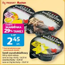 Auchan Serek wysokobiałkowy oferta