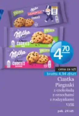 Specjał Milka Ciastka Pieguski z czekoladą z orzechami z rodzynkami oferta
