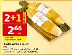 Auchan Mini bagietka z serem oferta
