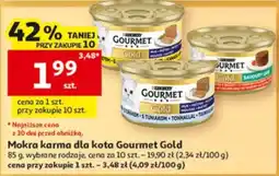 Auchan Mokra karma dla kota Gourmet Gold oferta