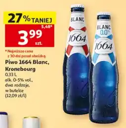 Auchan Piwo 1664 Blanc, Kronebourg oferta