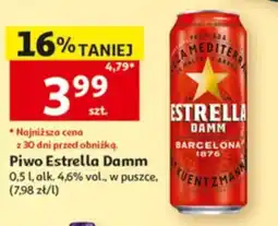 Auchan Piwo Estrella Damm oferta
