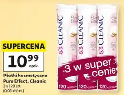 Auchan Płatki kosmetyczne Pure Effect, Cleanic oferta