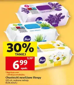 Auchan Chusteczki nawilżane Sleepy oferta