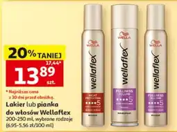 Auchan Lakier lub pianka do włosów WellaFlex oferta