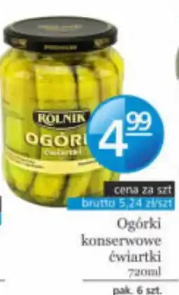 Specjał Ogórki konserwowe ćwiartki oferta