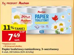 Auchan Papier toaletowy rumiankowy oferta