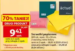 Auchan Serwetki papierowe oferta