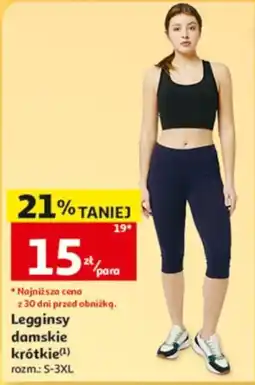 Auchan Legginsy damskie krótkie oferta