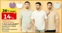 Auchan T-shirt męski gładki oferta