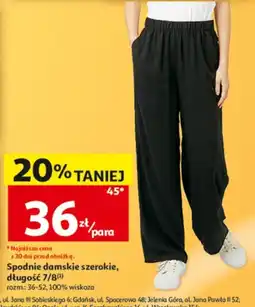Auchan Spodnie damskie szerokie oferta