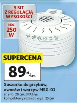 Auchan Suszarka do grzybów, owoców i warzyw MSG-01 oferta