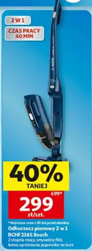 Auchan Odkurzacz pionowy 2 w 1 BCHF216S Bosch oferta
