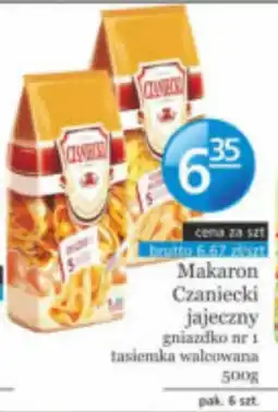 Specjał Makaron Czaniecki jajeczny gniazdko nr 1 tasiemka waleowana oferta