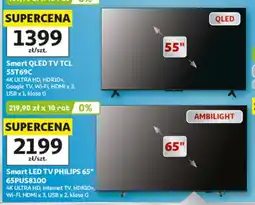 Auchan Smart QLED TV TCL 55T69C oferta