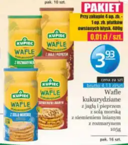 Specjał Wafle kukurydziane z jaglą i pieprzem oferta