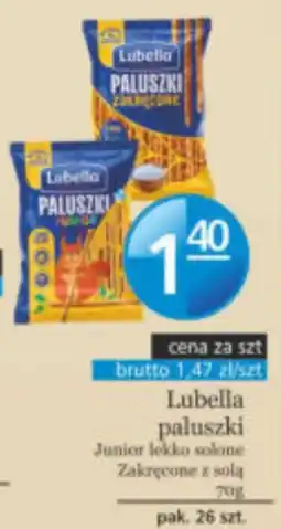 Specjał Lubella paluszki Junior lekko solone Zakręcone z solą oferta