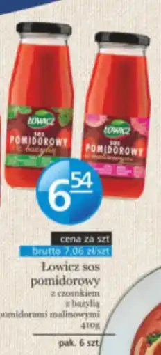 Specjał Lowicz sos pomidorowy z czosnkiem z bazylia pomidorami malinowymi oferta