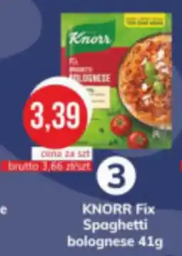 Specjał KNORR Fix Spaghetti bolognese oferta